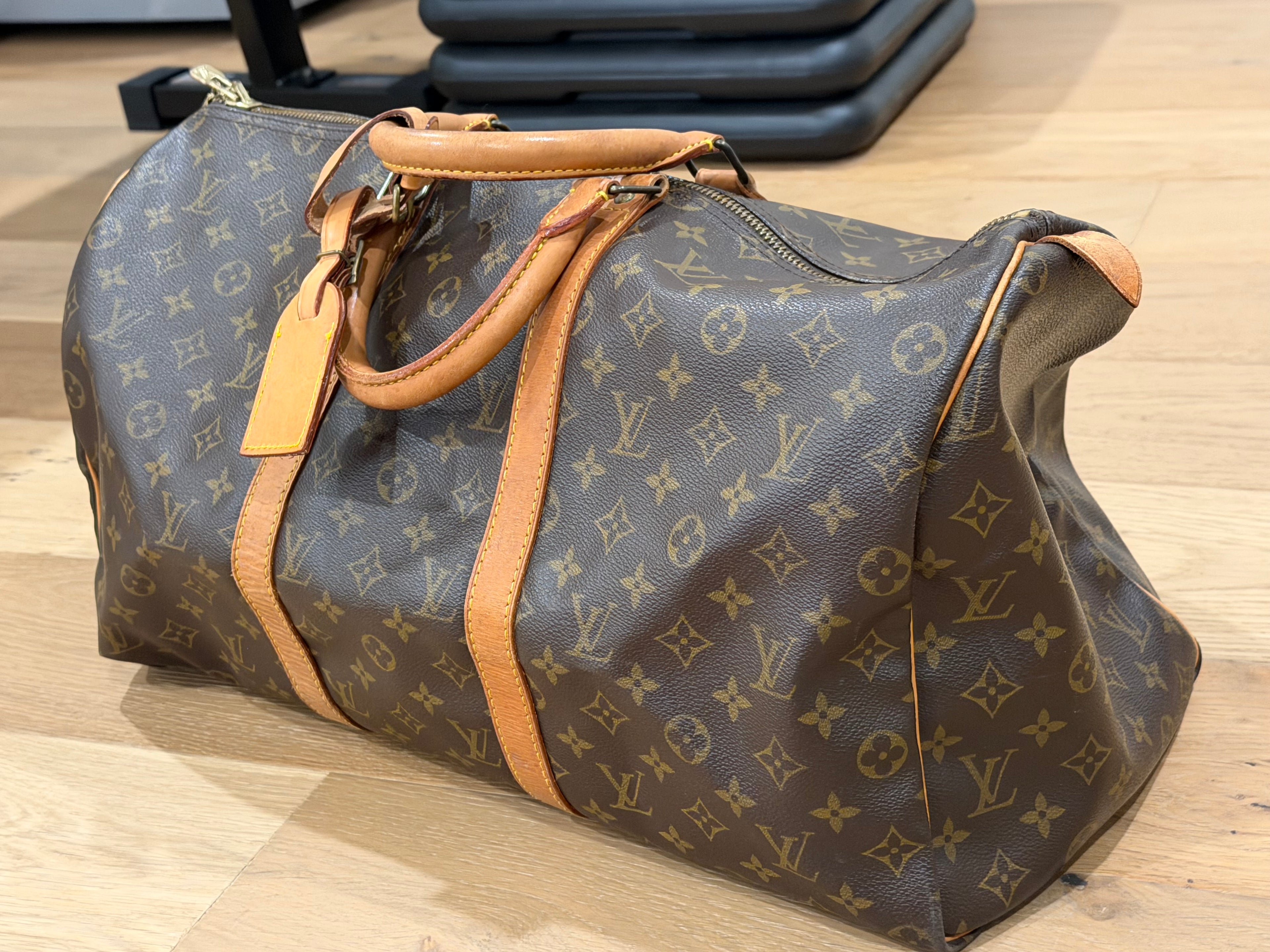 Vintage December 1990 Louis Vuitton Keepall 50