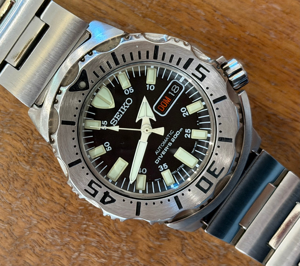 Seiko SKXA43 Rare Malaysia Mov’t model,  6 O’clock Dial Text