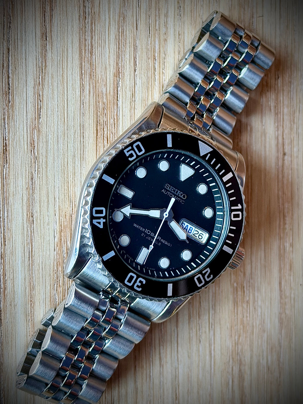 Seiko “Submariner” SKX031J 100m Sports Watch