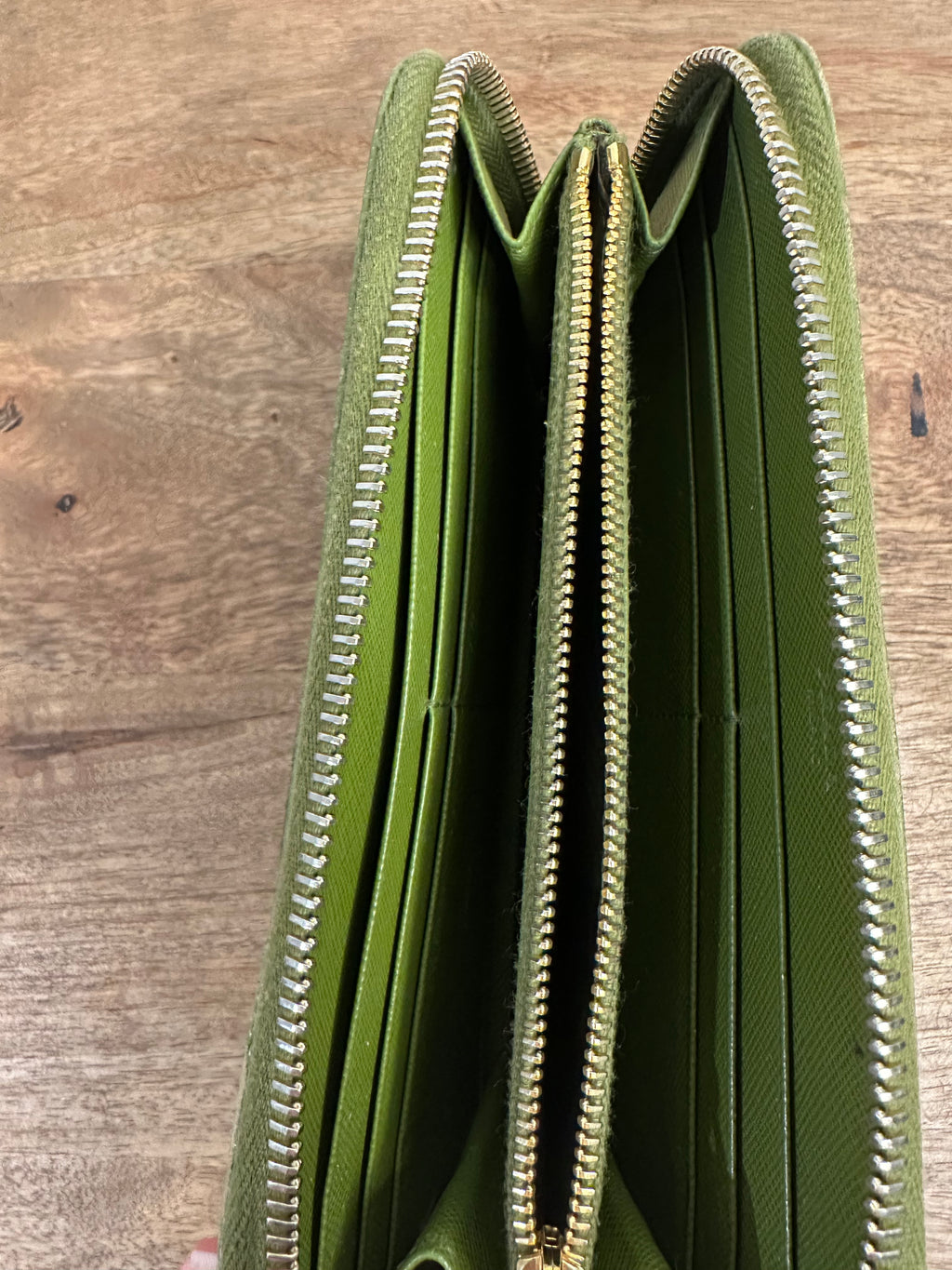 Prada | Green Saffiano Leather Wallet