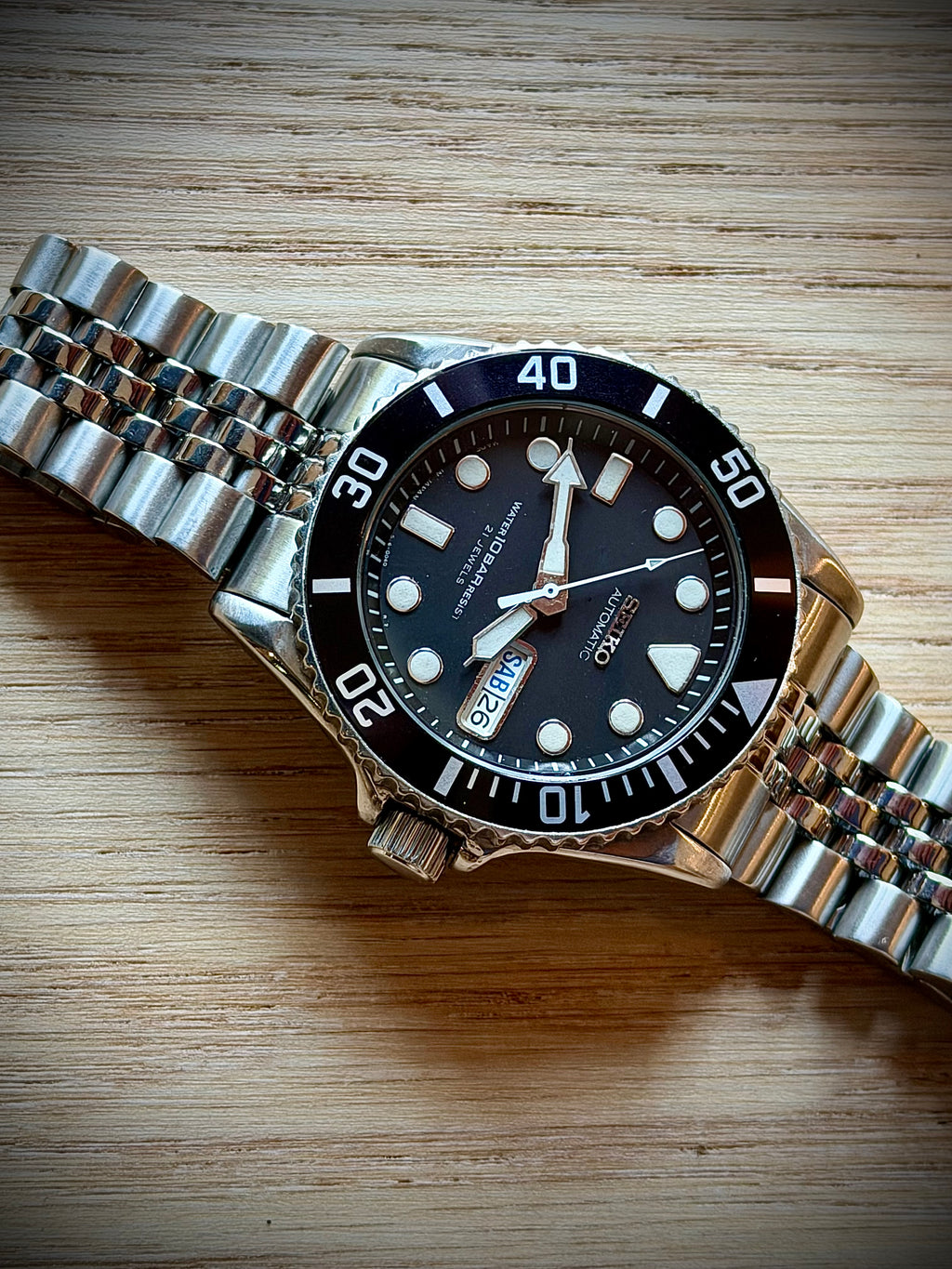 Seiko “Submariner” SKX031J 100m Sports Watch