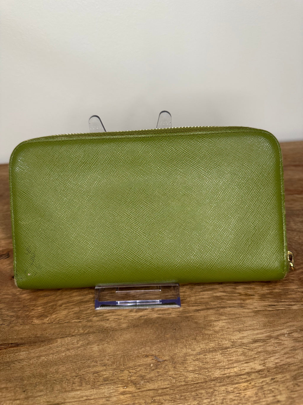 Prada | Green Saffiano Leather Wallet