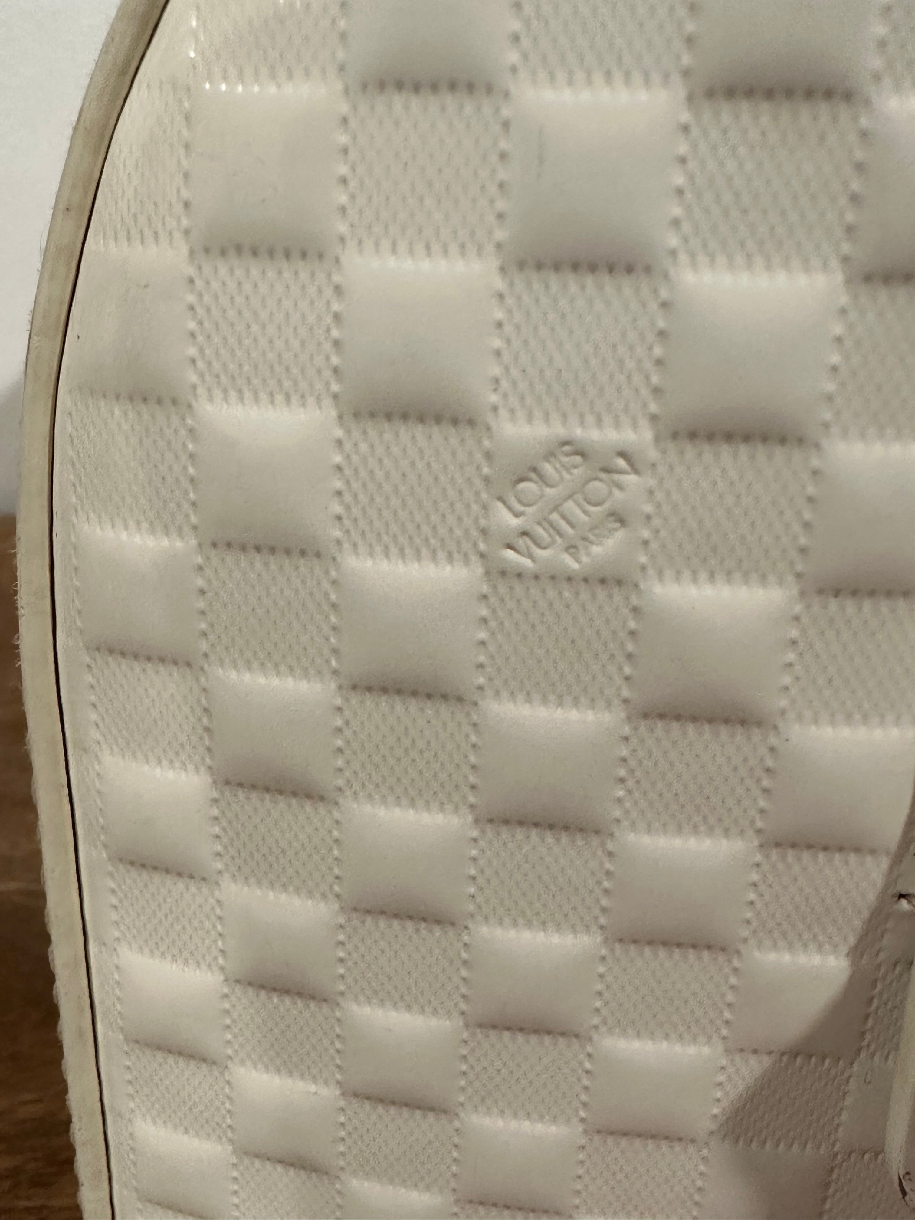 Louis Vuitton Speedy Cube White Leather Damier Facette
