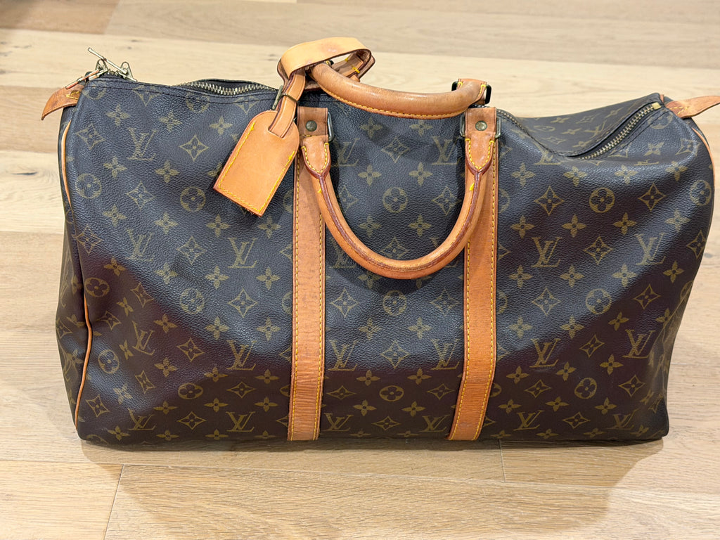 Vintage December 1990 Louis Vuitton Keepall 50