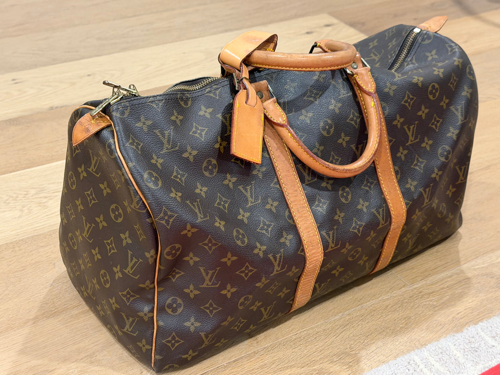 Vintage December 1990 Louis Vuitton Keepall 50