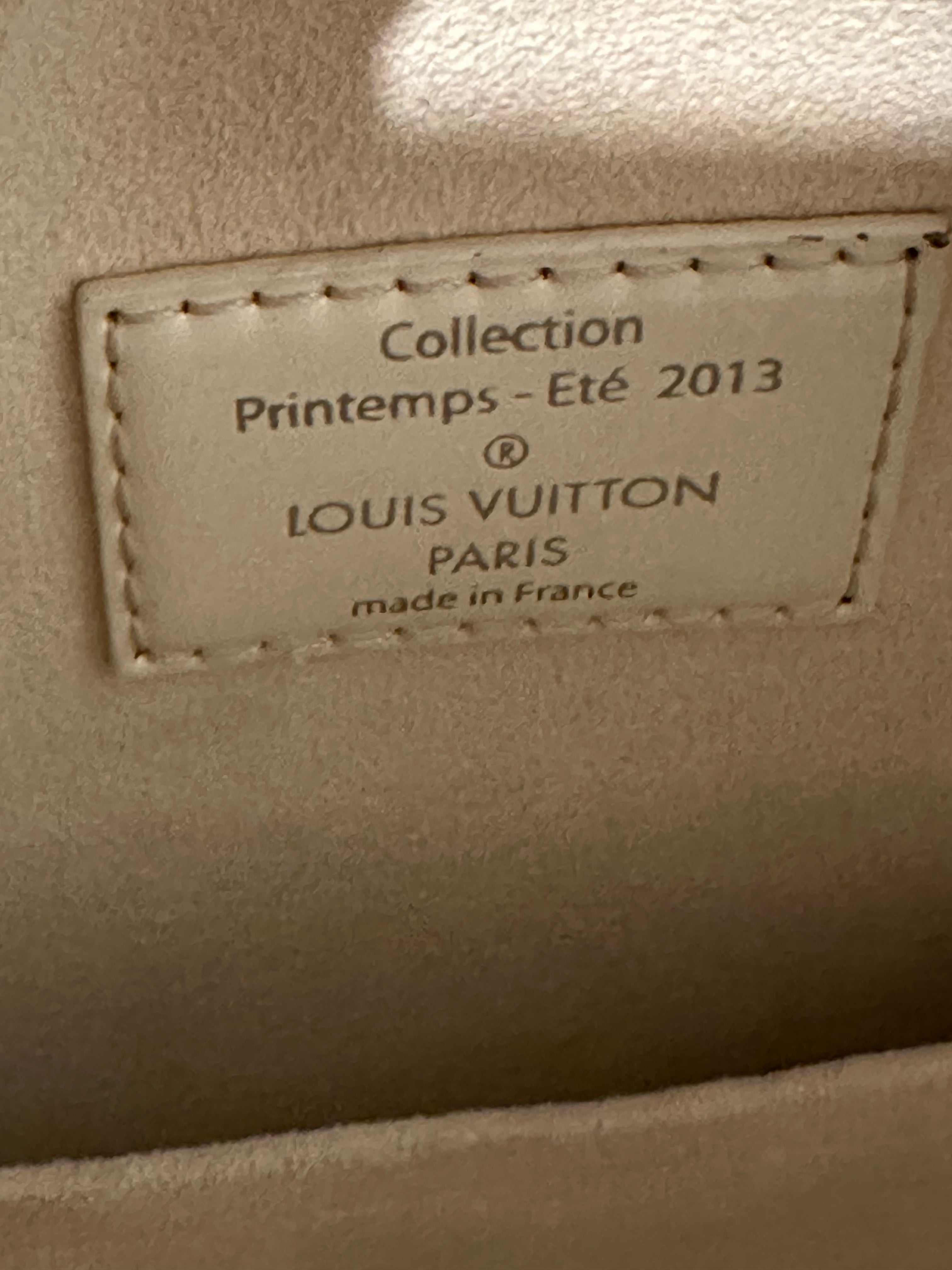 Louis Vuitton Speedy Cube White Leather Damier Facette