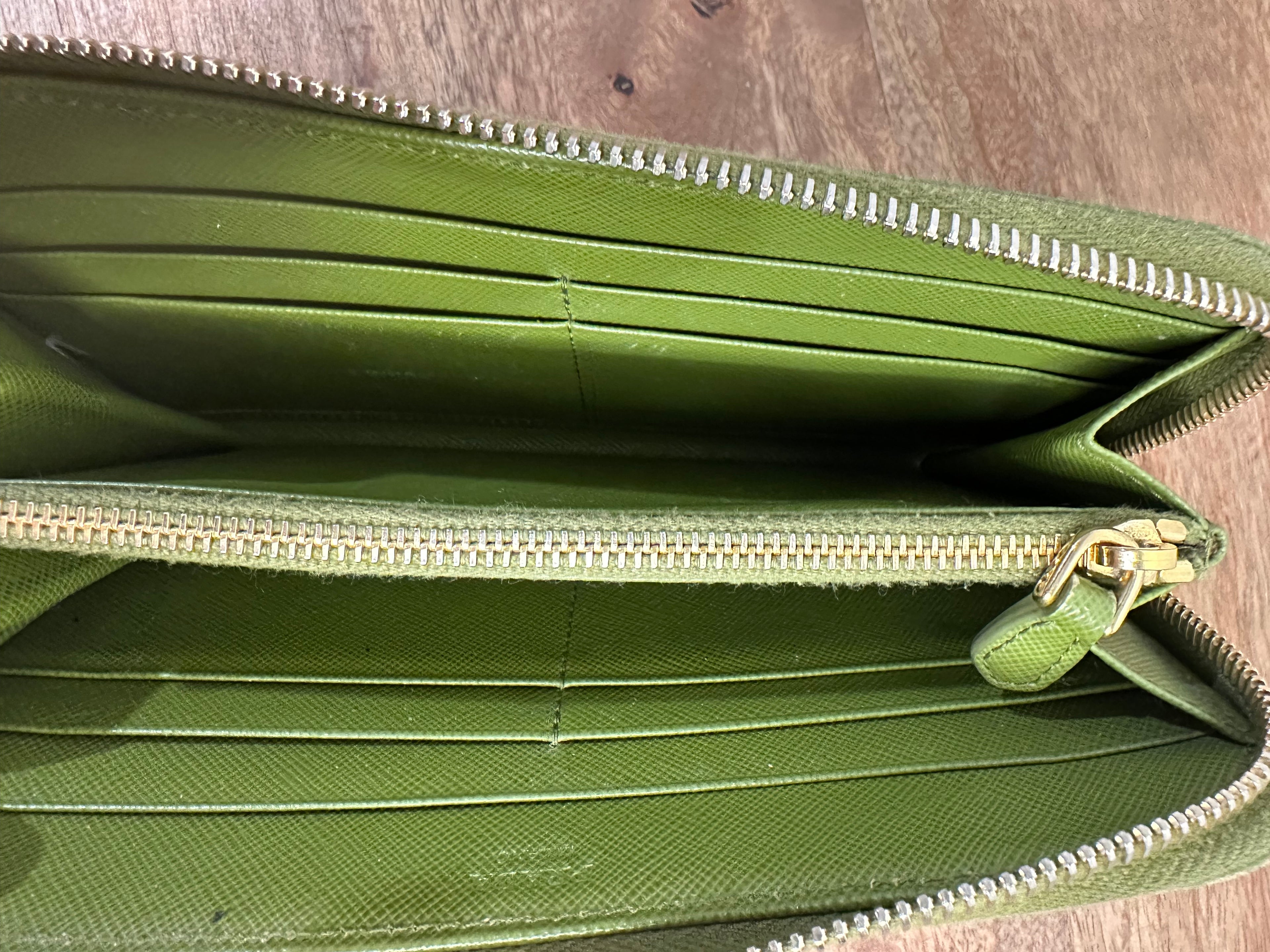 Prada | Green Saffiano Leather Wallet