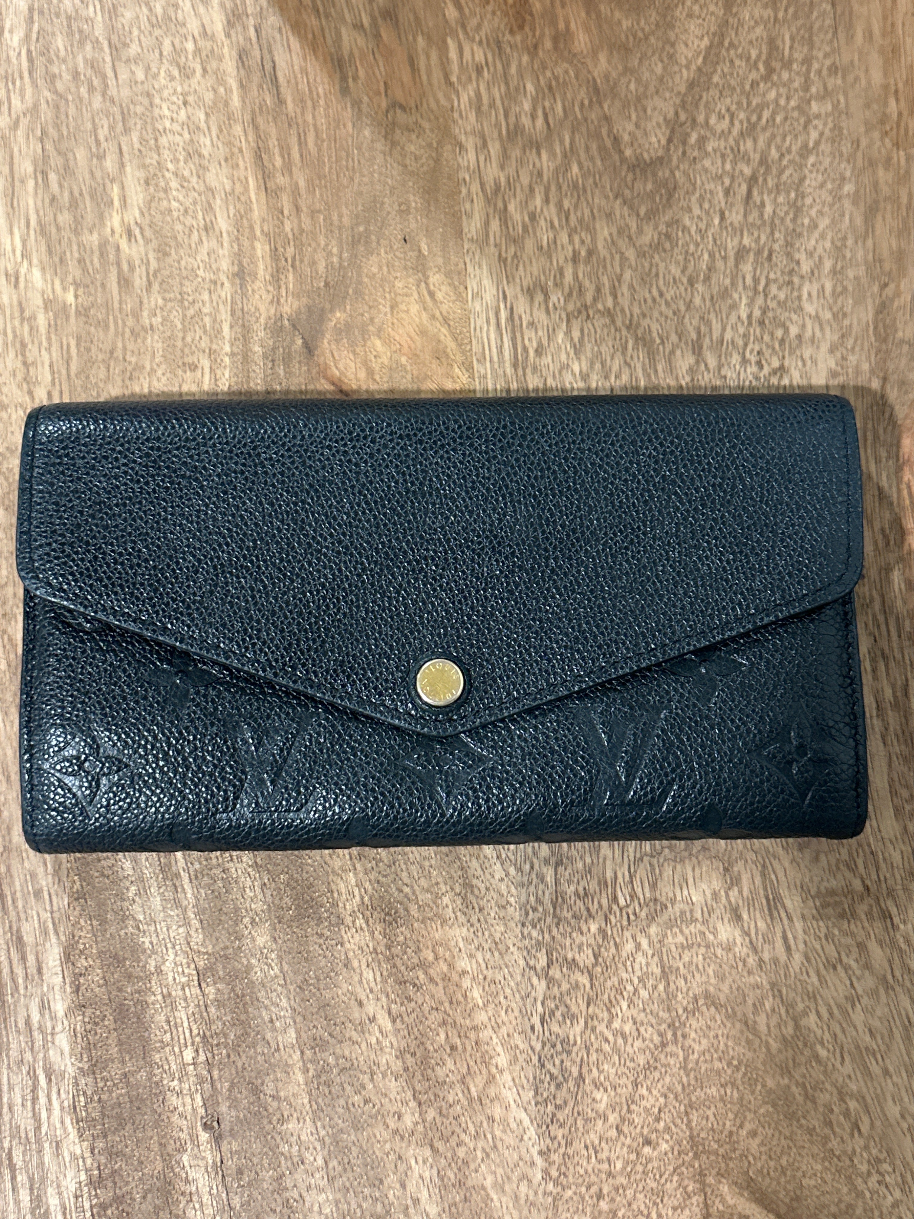 Louis Vuitton Monogram Empreinte Portefeuille Sarah Bifold Wallet