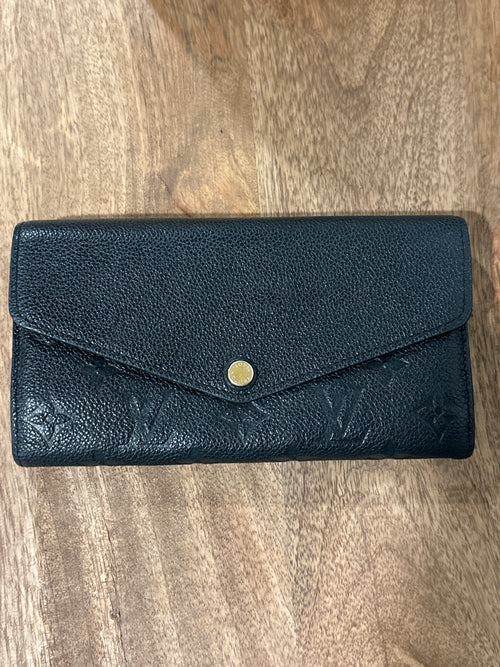 Louis Vuitton Monogram Empreinte Portefeuille Sarah Bifold Wallet
